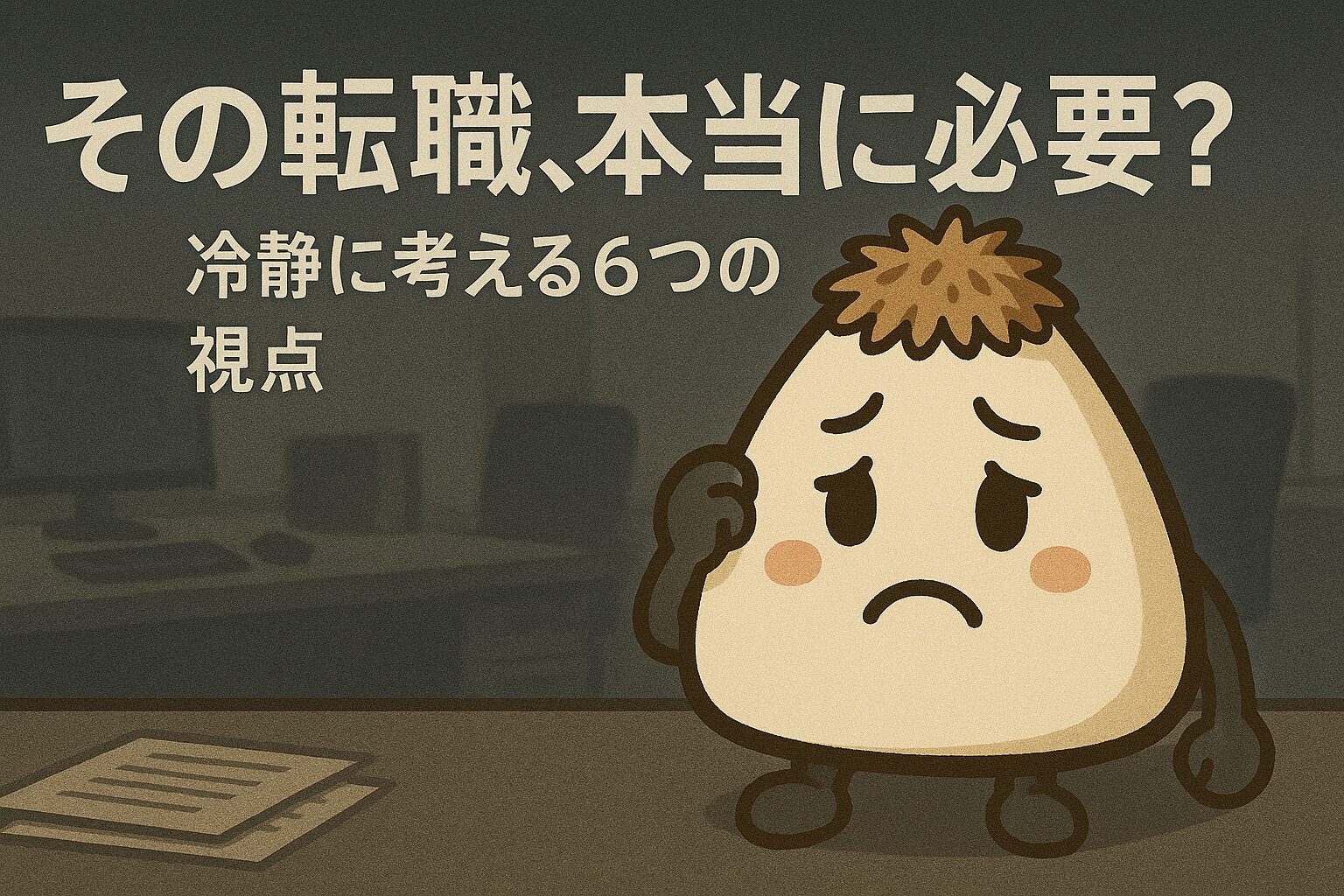 転職した方がいいのか迷ったときの考え方