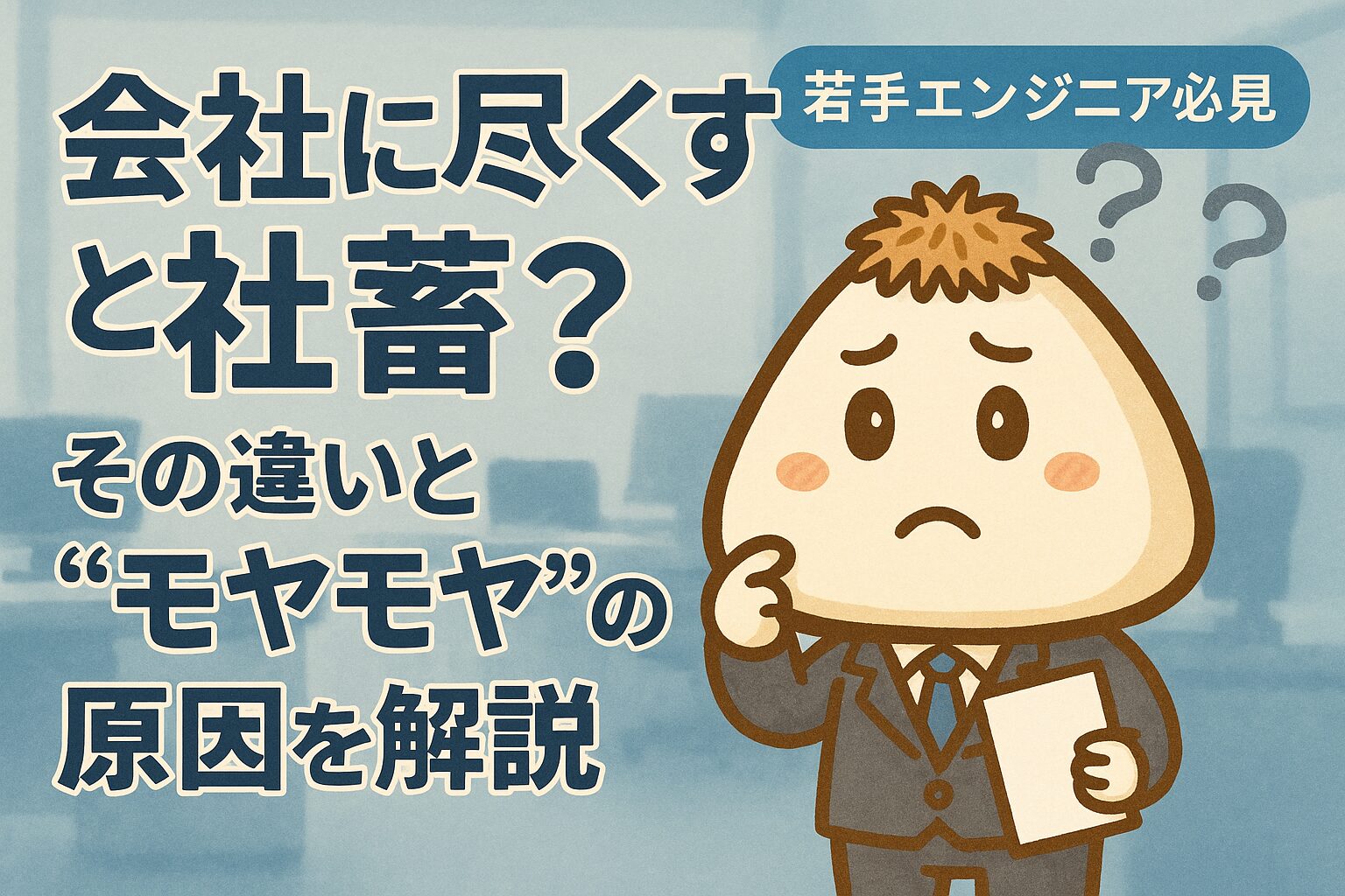 自分が社畜かもとモヤモヤするおかかくん